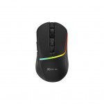 Мишка XTRIKE ME GW-322, ігрова, бездротова Bluetooth+2.4G, 3200dpi., 6кн., LED град.7кольорів, чорна