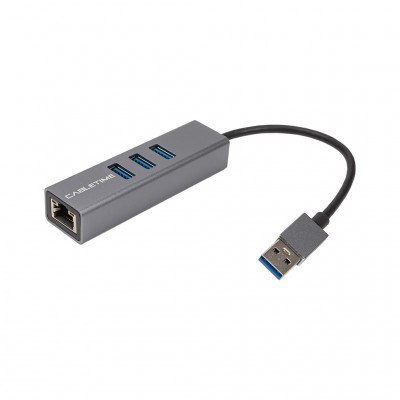 USB-хаб Cabletime USB 3.0 to 3xUSB 3.0 + RJ45 0.15m (CA913374)