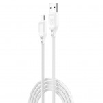 Дата кабель USB 2.0 AM to Micro 5P 1.0m braided white XO (NB235_M_White)