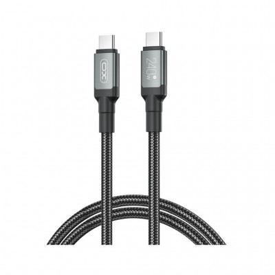 Дата кабель USB-C to USB-C 1.0m 240W black XO (NBQ264A_С_Black)