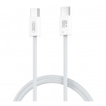 Дата кабель USB-C to USB-C 1.0m 60W white XO (NBQ273_C_White)