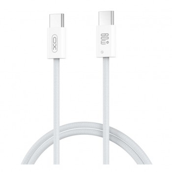 Дата кабель USB-C to USB-C 1.0m 60W white XO (NBQ273_C_White)