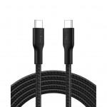 Дата кабель USB-C to USB-C 3.0m 240W black Belkin (CAB025HQ3MBK)