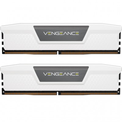 Пам'ять DDR5 32GB (2x16GB) 6000 MHz Vengeance White CORSAIR CMK32GX5M2B6000Z30W