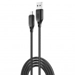 Дата кабель USB 2.0 AM to Micro 5P 1.0m braided black XO (NB235_M_Black)
