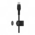 Дата кабель USB-С to Lightning 1.0m BRAIDED SILICONE black Belkin (CAA011BT1MBK)