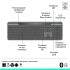 Клавіатура Logitech Slim Solar+ for Business Wireless/Bluetooth Graphi (920-013779)