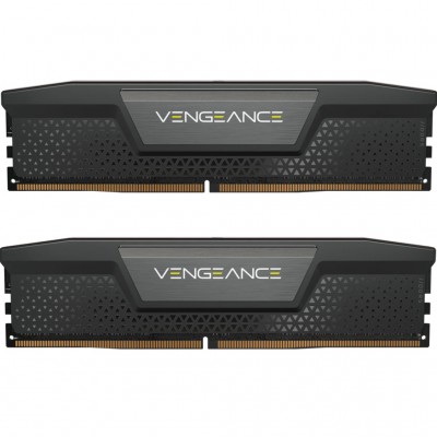Пам'ять DDR5 128GB (2x64GB) 6400 MHz Vengeance Black CORSAIR CMK128GX5M2B6400C42