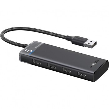 USB-хаб UGREEN USB 3.0 to 4xUSB 3.2 Gen1 CM653 black (15548)