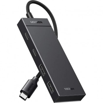 USB-хаб UGREEN USB-C to 2xUSB 3.2 Gen2 + 2xUSB-C 3.2 Gen2 10Gbps (35583)