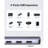 USB-хаб UGREEN USB-C to 4xUSB 3.0 + HDMI CM417 gray (20197)