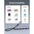 USB-хаб UGREEN USB-C to 4xUSB 3.0 + HDMI CM417 gray (20197)