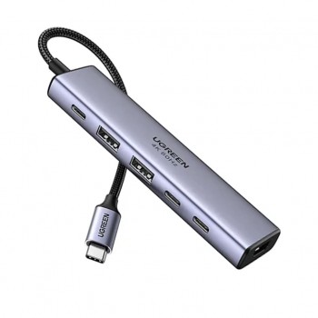 USB-хаб UGREEN USB-C to HDMI + 2xUSB 3.2 + 2xUSB-C 3.2 + PD CM511 (35999)
