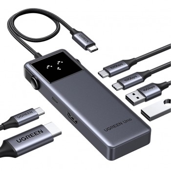 USB-хаб UGREEN USB-C to HDMI + 2xUSB 3.2 + 2xUSB-C 3.2 + PD CM888 (35998)