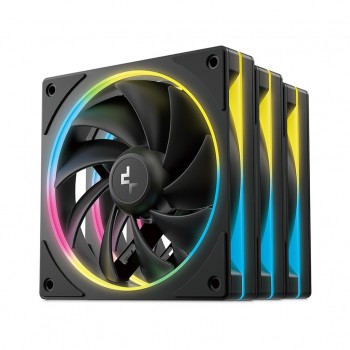 Вентилятор Deepcool Набір вентиляторів Deepcool FL12SE 3IN1 для корпусу 3*120x120x25мм, HB, (FL12 SE 3IN1)