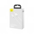 Дата кабель USB 2.0 AM to Lightning 1.0m 2.4A white Baseus (CALYS-A02)