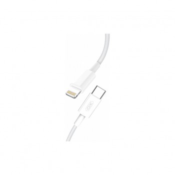 Дата кабель USB 2.0 AM to Lightning 1.0m PD18W NB113 white XO (6920680863846)