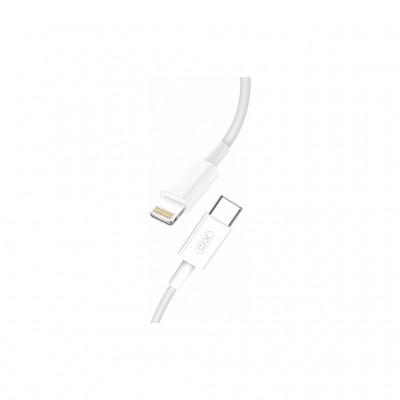 Дата кабель USB 2.0 AM to Lightning 1.0m PD18W NB113 white XO (6920680863846)