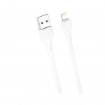 Дата кабель USB 2.0 AM to Lightning 2.0m 2.1A white XO (CB-200UL)