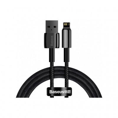 Дата кабель USB 2.0 AM to Lightning 2.0m 2.4A black Baseus (CALWJ-A01)