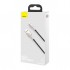 Дата кабель USB 2.0 AM to Lightning 2.0m 2.4A metal black Baseus (CALJK-B01)