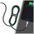 Дата кабель USB 2.0 AM to Lightning 2.0m 2.4A metal green Baseus (CALJK-B06)
