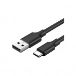 Дата кабель USB 2.0 AM to USB-C 0.5m 3.0A (18W) Nickel Plating US287 Black Ugreen (60115)