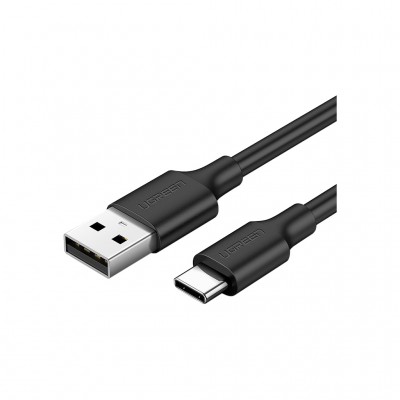Дата кабель USB 2.0 AM to USB-C 0.5m 3.0A (18W) Nickel Plating US287 Black Ugreen (60115)