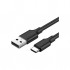 Дата кабель USB 2.0 AM to USB-C 0.5m 3.0A (18W) Nickel Plating US287 Black Ugreen (60115)
