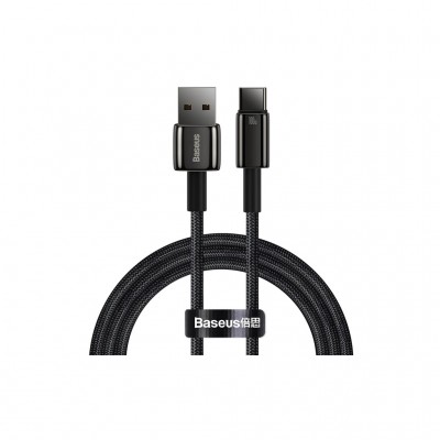 Дата кабель USB 2.0 AM to USB-C 1.0m 100W black Baseus (CAWJ000001)
