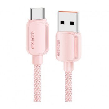 Дата кабель USB 2.0 AM to USB-C 1.0m 100W pink Essager (EXC7A-WL04-P)