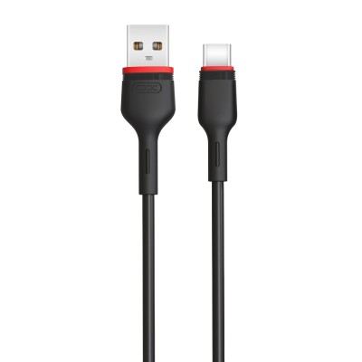 Дата кабель USB 2.0 AM to USB-C 1.0m 2.4A NB-P171 black XO (6920680873685)