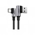 Дата кабель USB 2.0 AM to USB-C 2.0m 3A 90° corner US176 black Ugreen (20857)