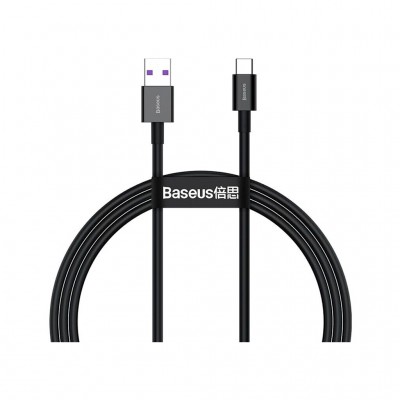 Дата кабель USB 2.0 AM to USB-C 2.0m 3A Black Baseus (CATYS-A01)