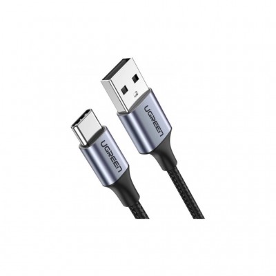 Дата кабель USB 2.0 AM to USB-C 3.0m 3.0A 18W US288 Space Gray Ugreen (60408)