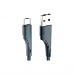 Дата кабель USB 2.0 AM to USB-C 3.0m black Essager (EXCT-LSC01)