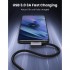 Дата кабель USB 3.0 AM to USB-C 1.0m 60W US385 90° Black Ugreen (20299)