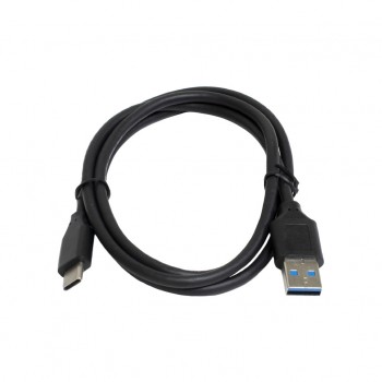 Дата кабель USB 3.0 AM to USB-C 1.0m black Patron (CAB-PN-USB3-TYPEC-1M)