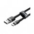 Дата кабель USB 3.1 AM to USB-C 1.0m 3A grey-black Baseus (CATKLF-BG1)