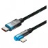 Дата кабель USB-C to Lightning 1.0m 20W 90° corner black/blue Baseus (CAVP000221)