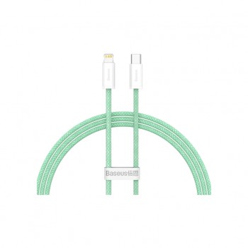 Дата кабель USB-C to Lightning 2.0m 20W green Baseus (CALD000106)