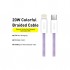 Дата кабель USB-C to Lightning 2.0m 20W purple Baseus (CALD000105)
