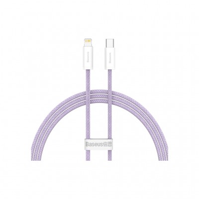 Дата кабель USB-C to Lightning 2.0m 20W purple Baseus (CALD000105)