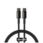 Дата кабель USB-C to USB-C 1.0m 100W black Baseus (CATWJ-01)