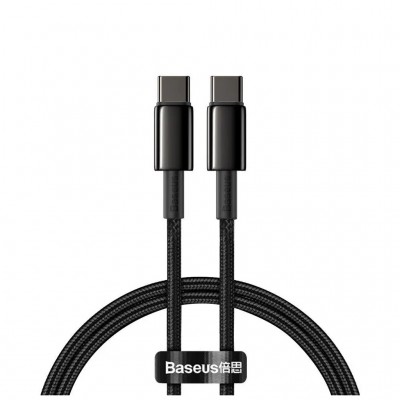 Дата кабель USB-C to USB-C 1.0m 100W black Baseus (CATWJ-01)