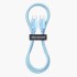 Дата кабель USB-C to USB-C 1.0m 100W blue Essager (EXCTT1-WL03-P)