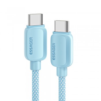 Дата кабель USB-C to USB-C 1.0m 100W blue Essager (EXCTT1-WL03-P)