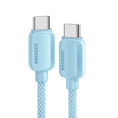Дата кабель USB-C to USB-C 1.0m 100W blue Essager (EXCTT1-WL03-P)