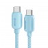 Дата кабель USB-C to USB-C 1.0m 100W blue Essager (EXCTT1-WL03-P)