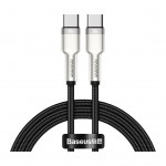 Дата кабель USB-C to USB-C 1.0m 100W metal black Baseus (CATJK-C01)